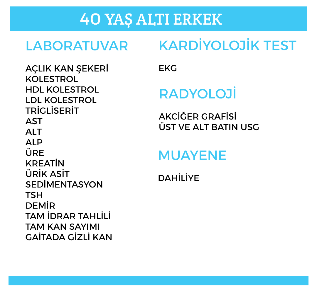 40 YAŞ ALTI ERKEK