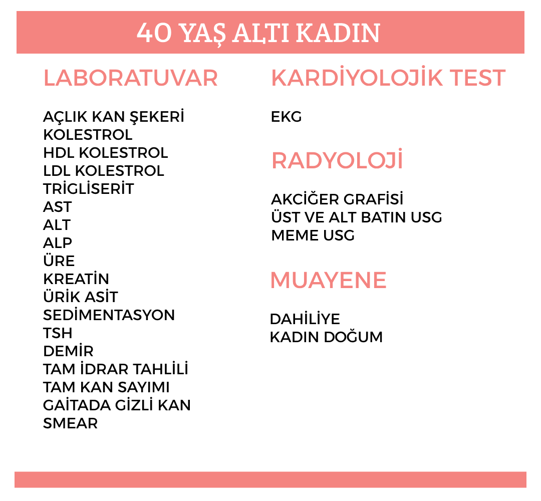 40 YAŞ ALTI KADIN 1