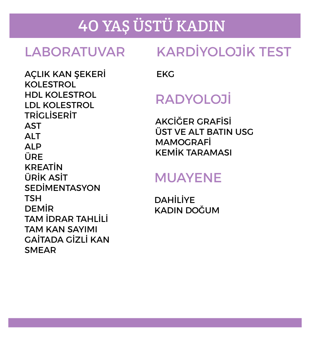 40 YAŞ ÜSTÜ KADIN