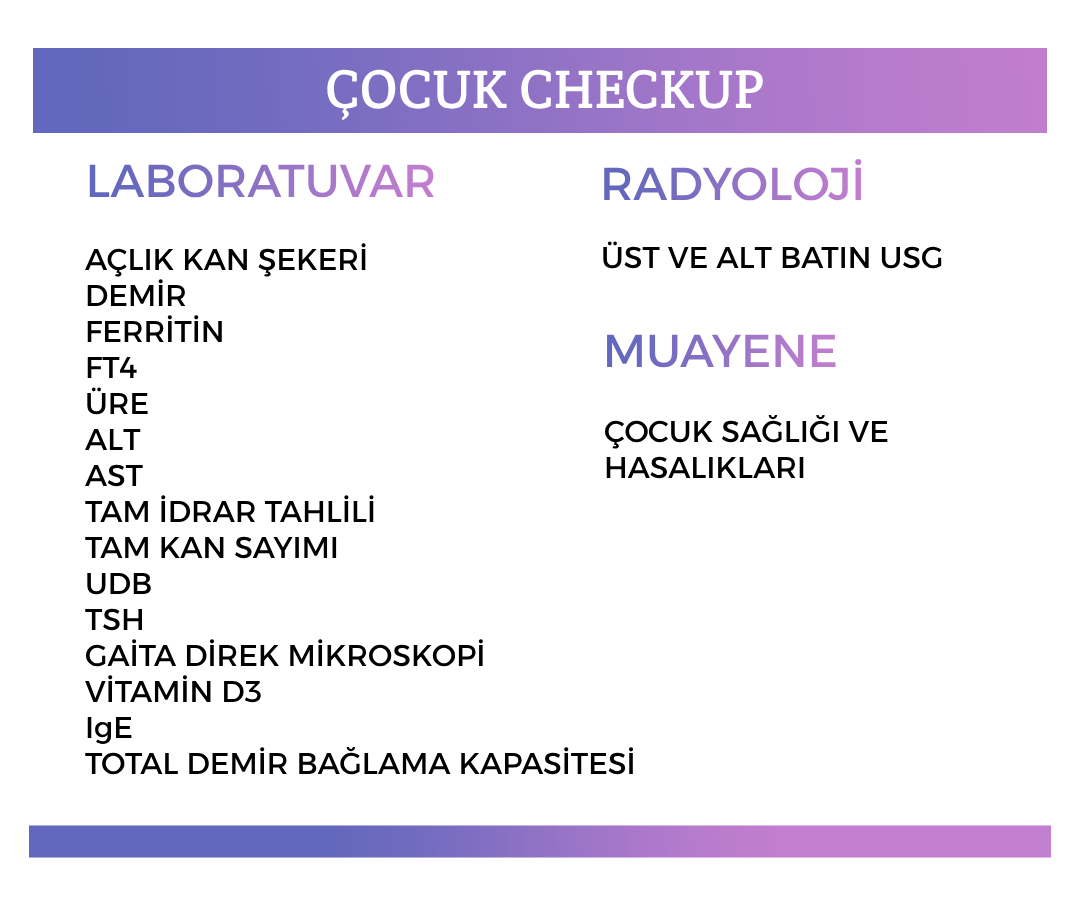 Çocuk Checkup